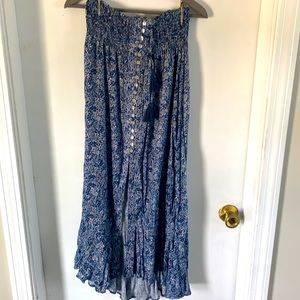 Rachel Zoe asymmetrical skirt with front spilt